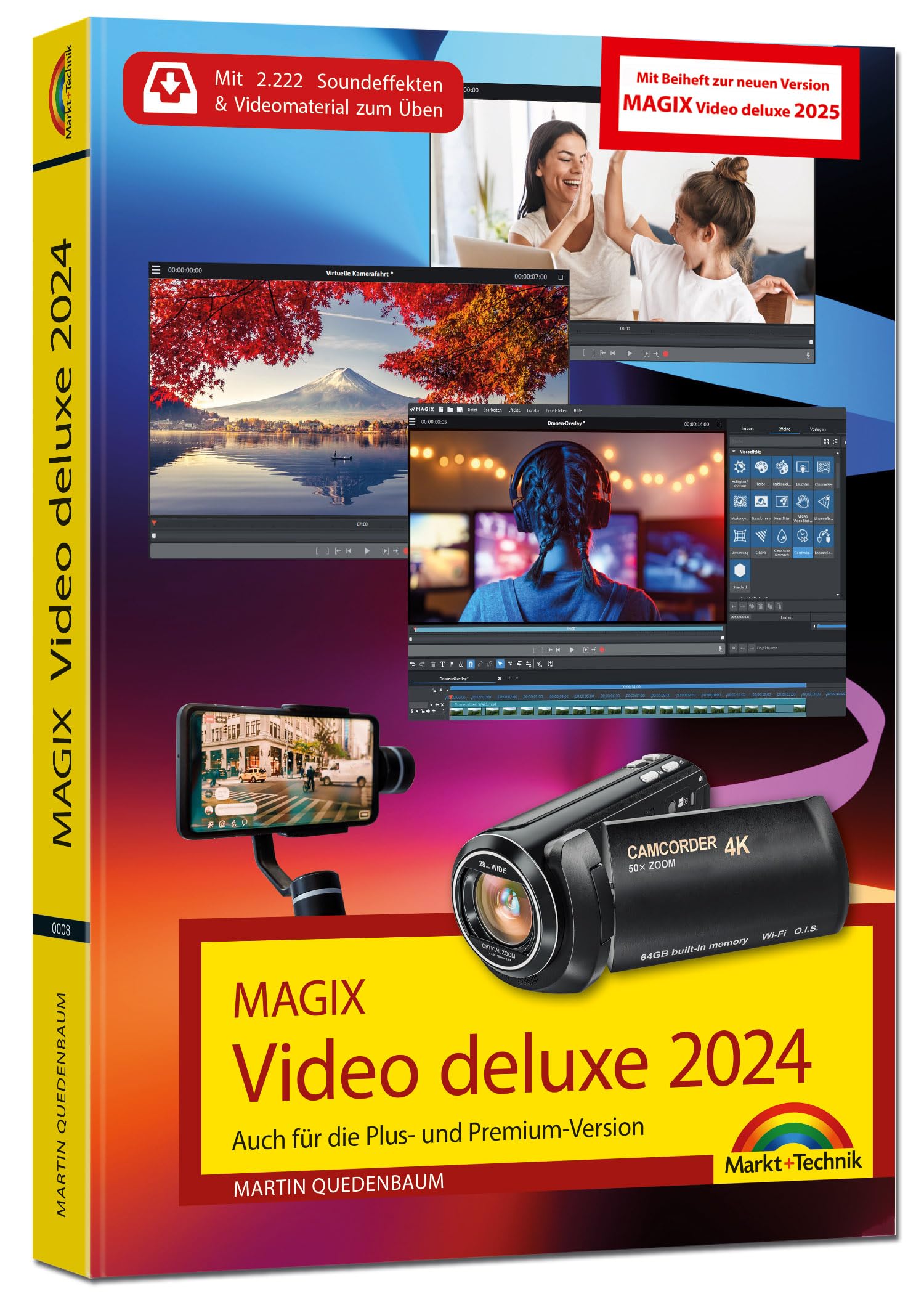 BUNDLE: MAGIX Video deluxe 2025 + BUCH - Videobearbeitung für alle | Videobearbeitungsprogramm | für Windows 10/11 PC | 1 PC-Volllizenz für 2 Geräte [dvd_rom,software_key_card]