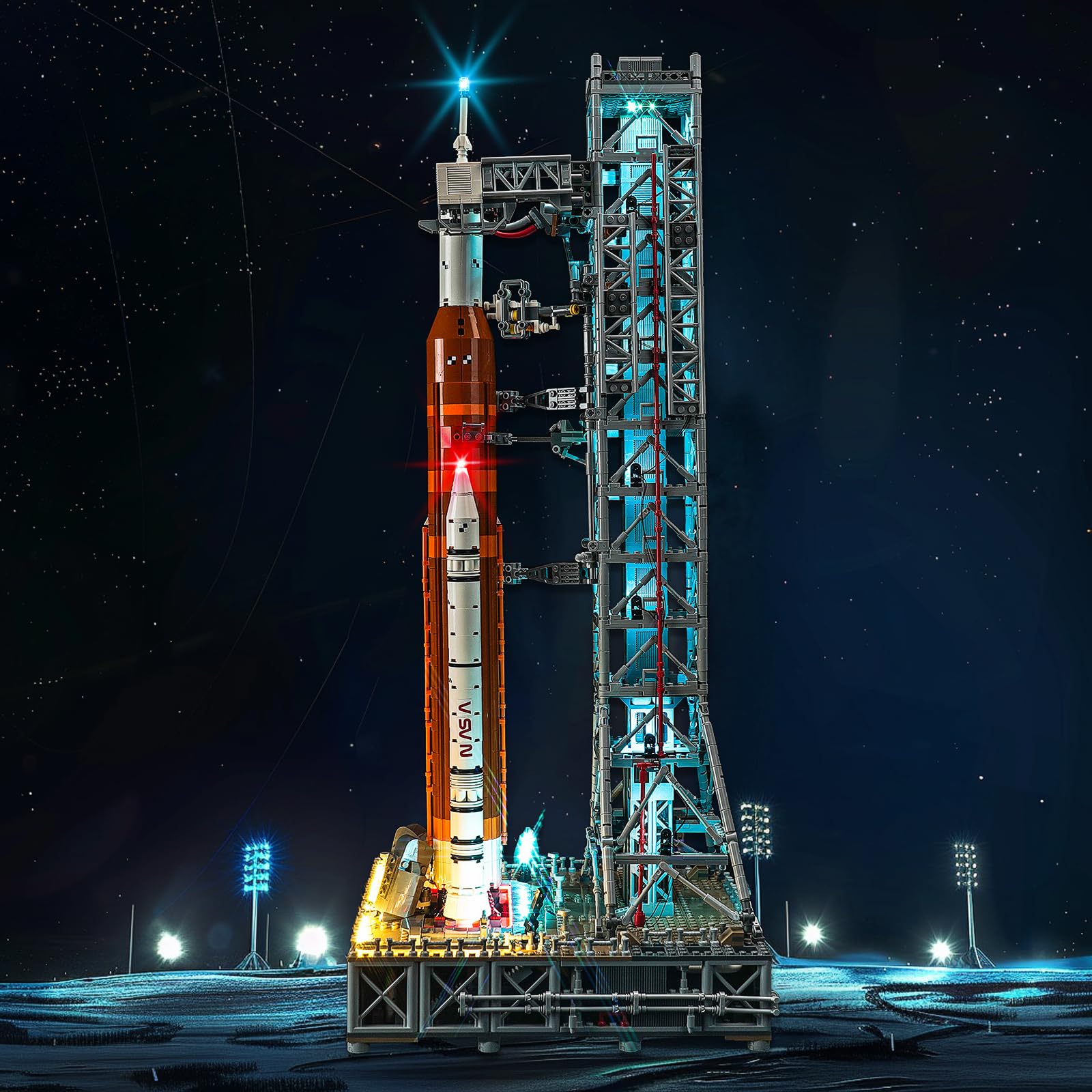 Brickshining LED Lighting Compatible with Lego NASA Artemis Space Launch System 10341, Light Kit Compatible with Lego 10341, Giving Light to Model, NOT Included The Model Set?Standard Version?