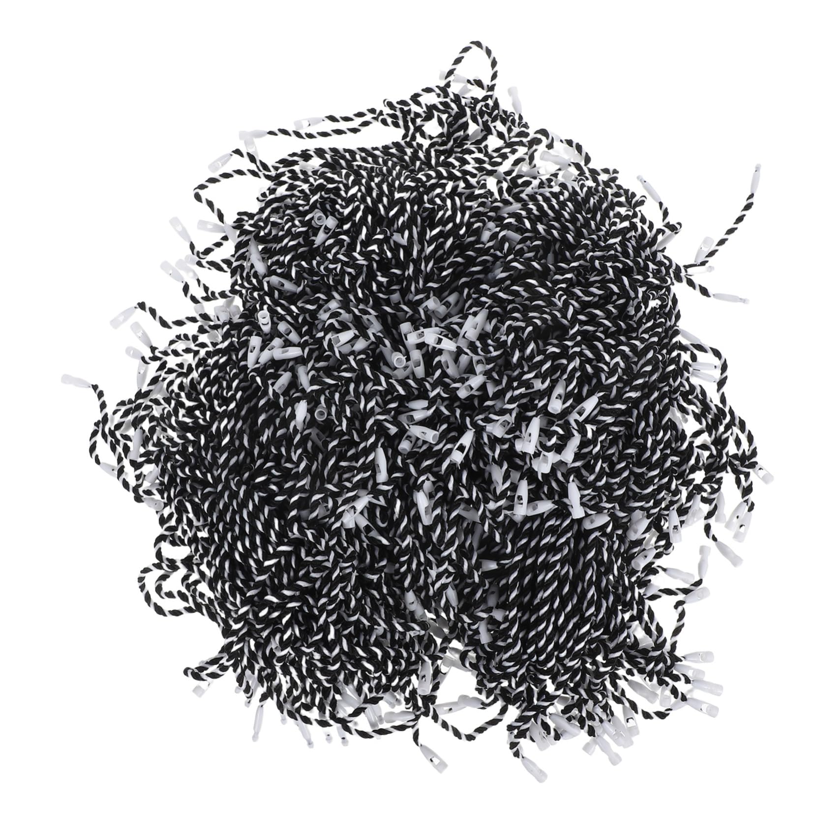 VALICLUD 500pcs Christmas Ornament Hangers: Cotton Wire String with Plastic Fasteners - Xmas Tree Decoration Hanger for Outdoor Indoor Holiday Display