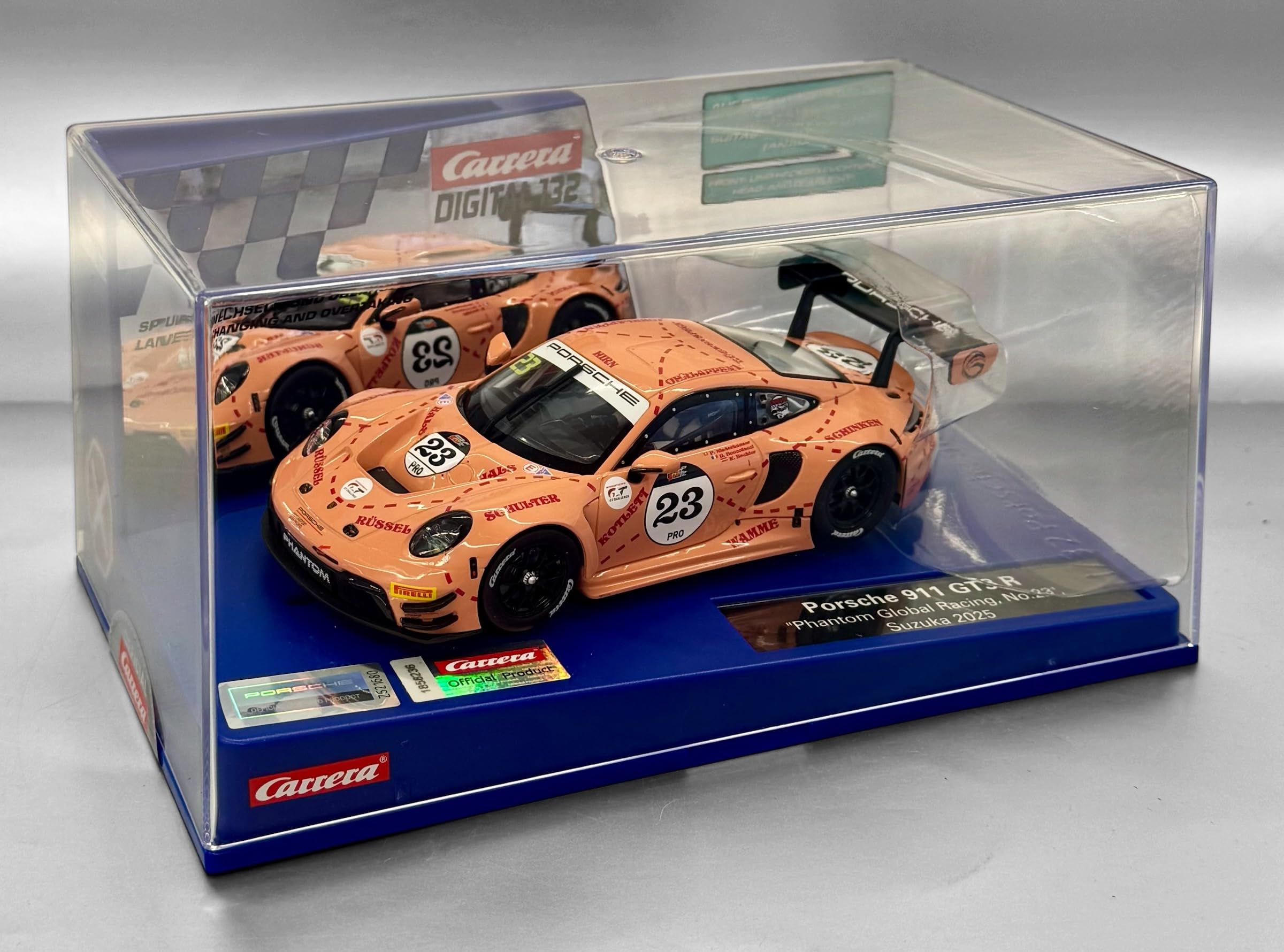 Carrera Cyfrowy 132 Porsche 911 GT3 R "Phantom Global Racing, No.58.4 cm Suzuka 2025 Skala 1:32 Slot Car
