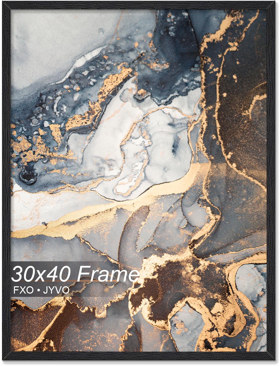 Amazon.com - Fxojyvo Engineered Wood 30x40 Frame, Black Picture