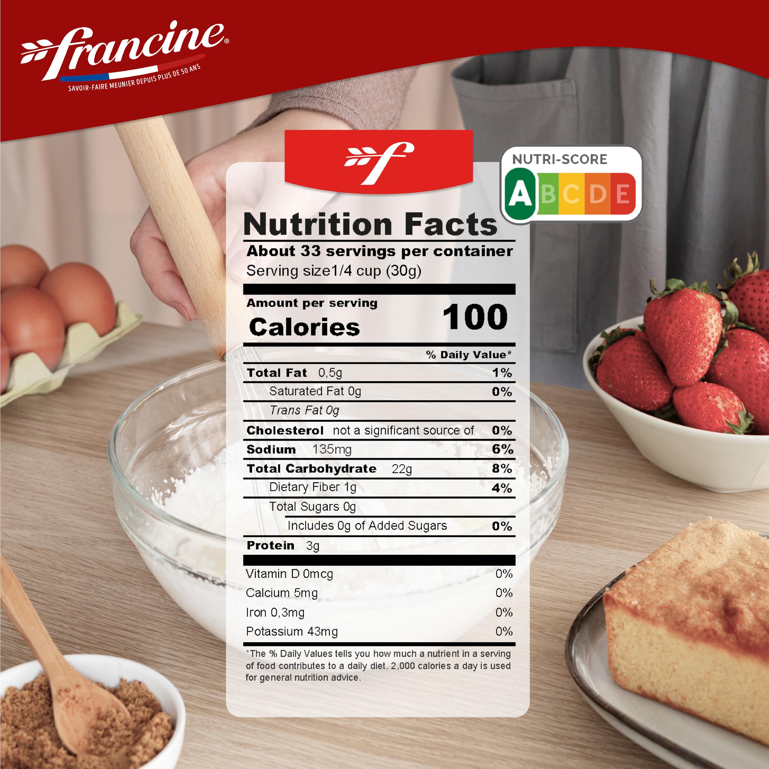 Amazon.com : Francine Farine de Ble Pour Gateaux - French Imported