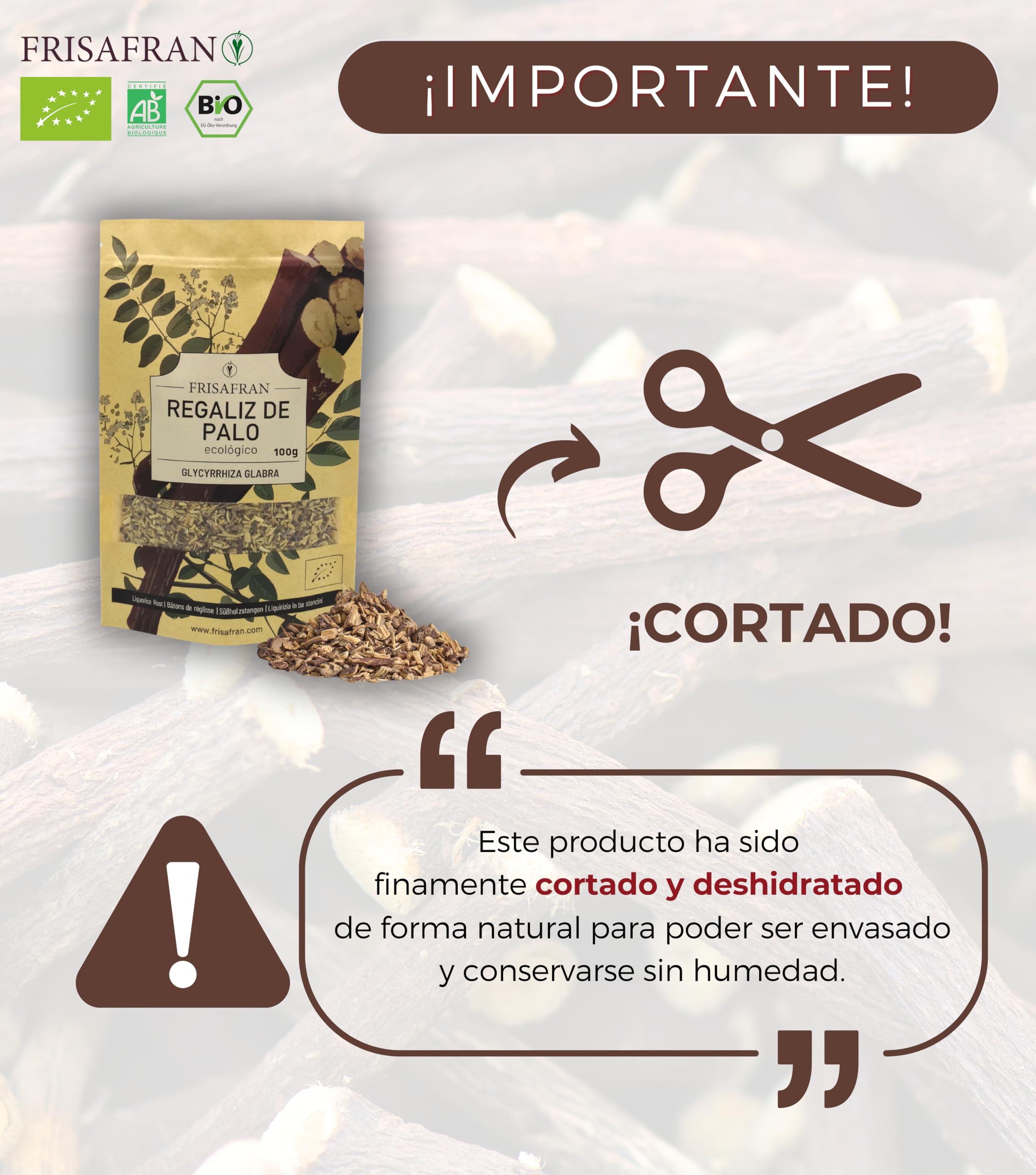 Ekologiczny Regaliz de palo Corte Infusión 200g