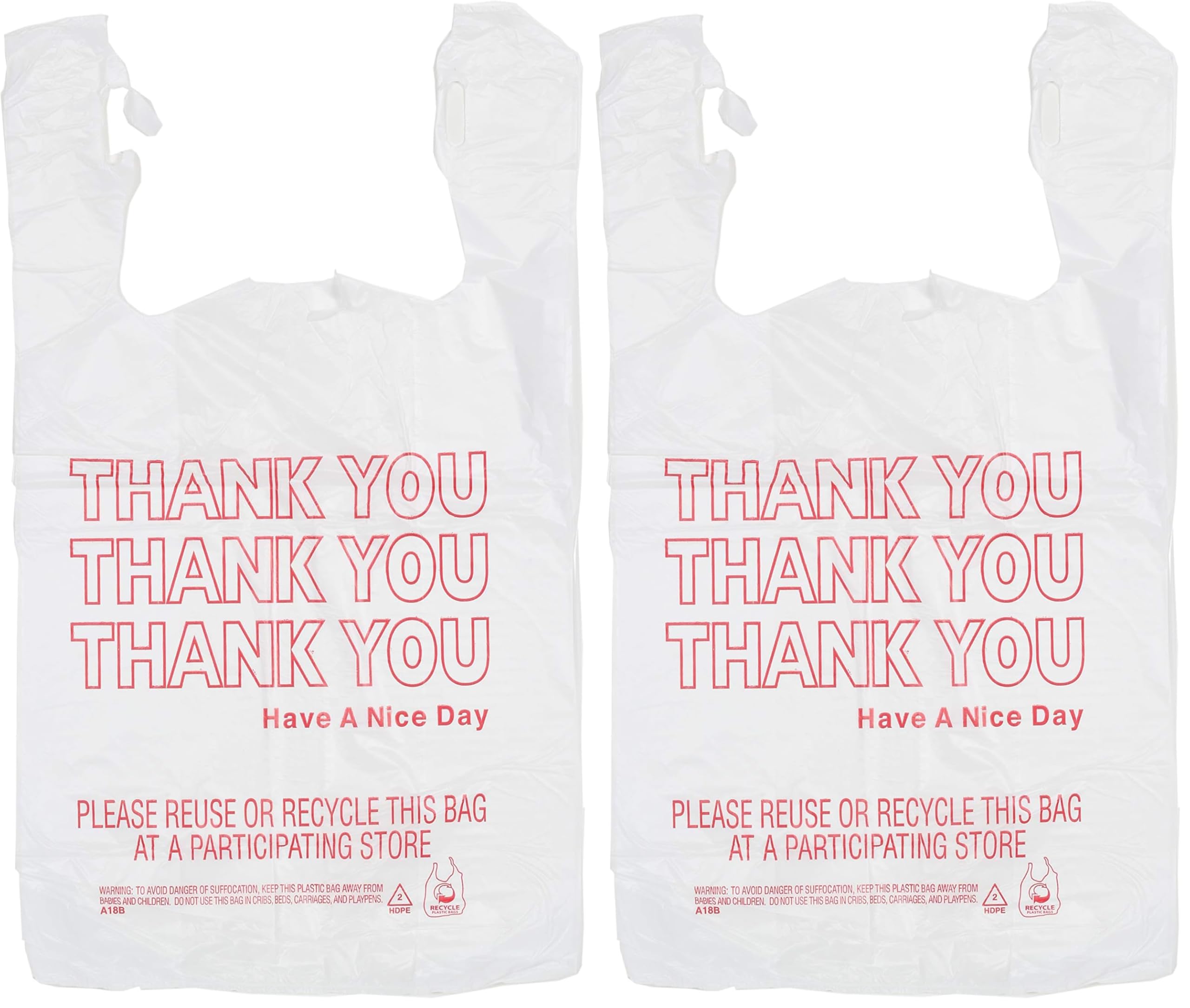 IPS Industries 1 Count (Pack of 2000) / White / 1 Shopping & Merchandise Bags
