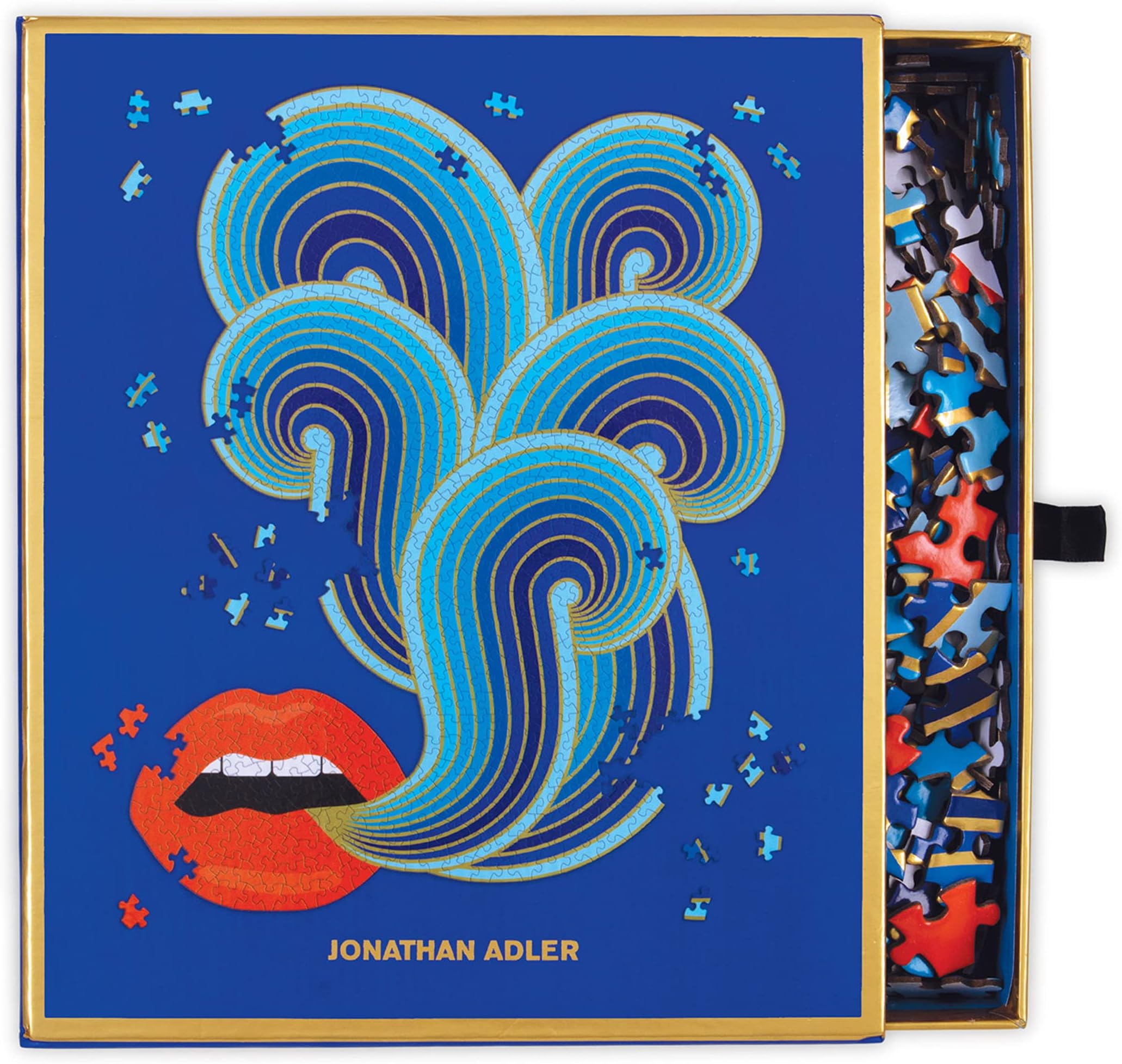 Jonathan Adler 750 Piece Lips Shaped Puzzle