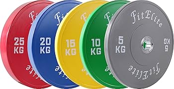 Amazon | FitElite(フィットエリート)バンパープレート 2枚1組 (15KG Amazon | FitElite(フィットエリート)バンパープレート 2枚1組 (15KG