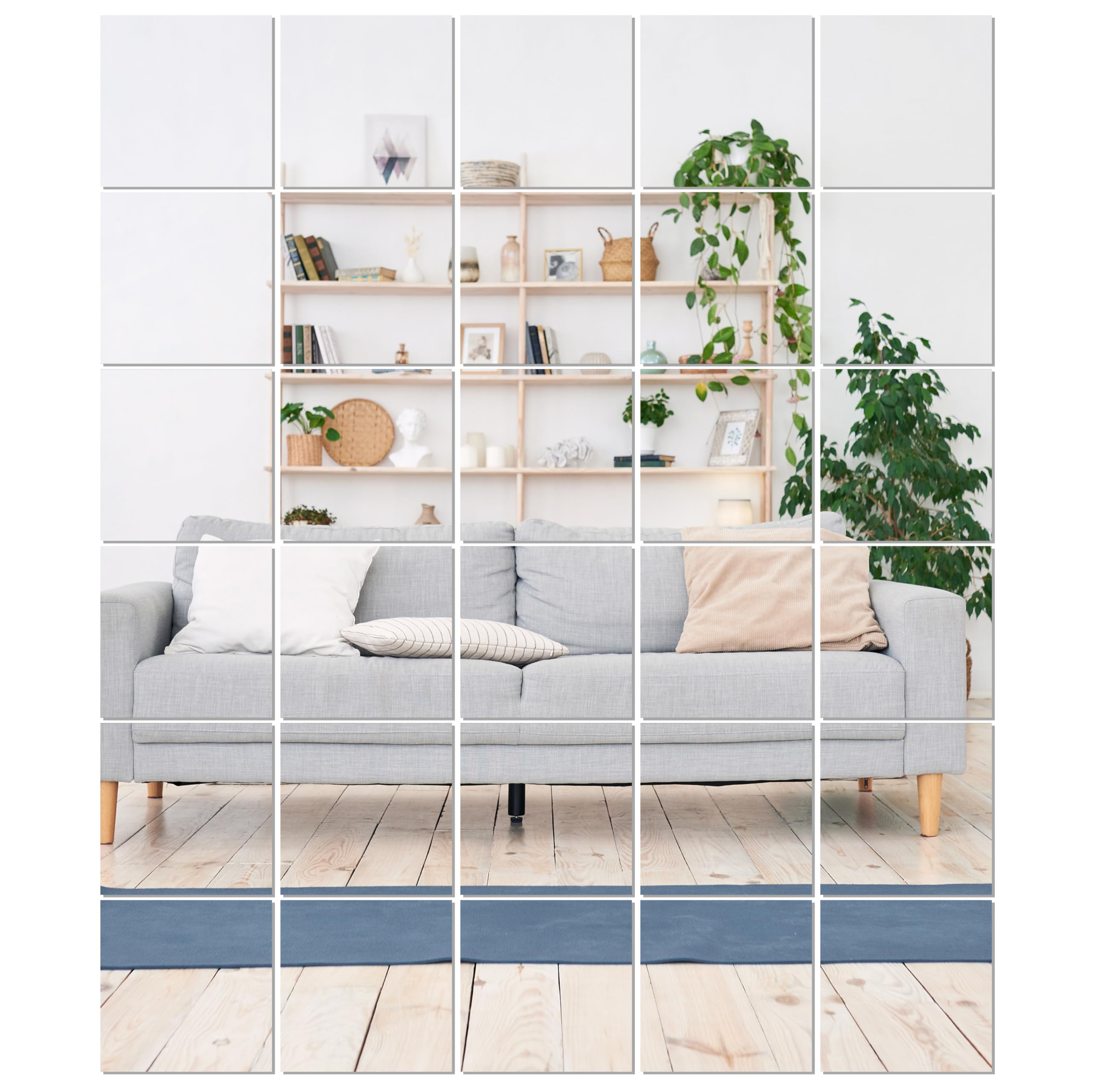 Rousrie 30 Big Square Acrylic Decoration Mirror Stickers for Wall | Acrylic Stickers Wall Mirror,Wall Stickers for Bedroom This is NOT A Real Mirror (Silver, 6 Inch) (B0DJ3B4N5B) Amazon Price History, Amazon Price Tracker