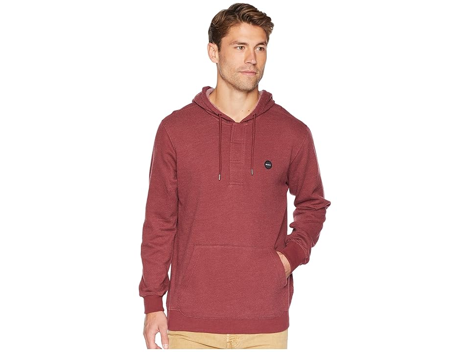 

RVCA Lupo Pullover Hoodie (Bordeaux) Men's Sweatshirt, Burgundy