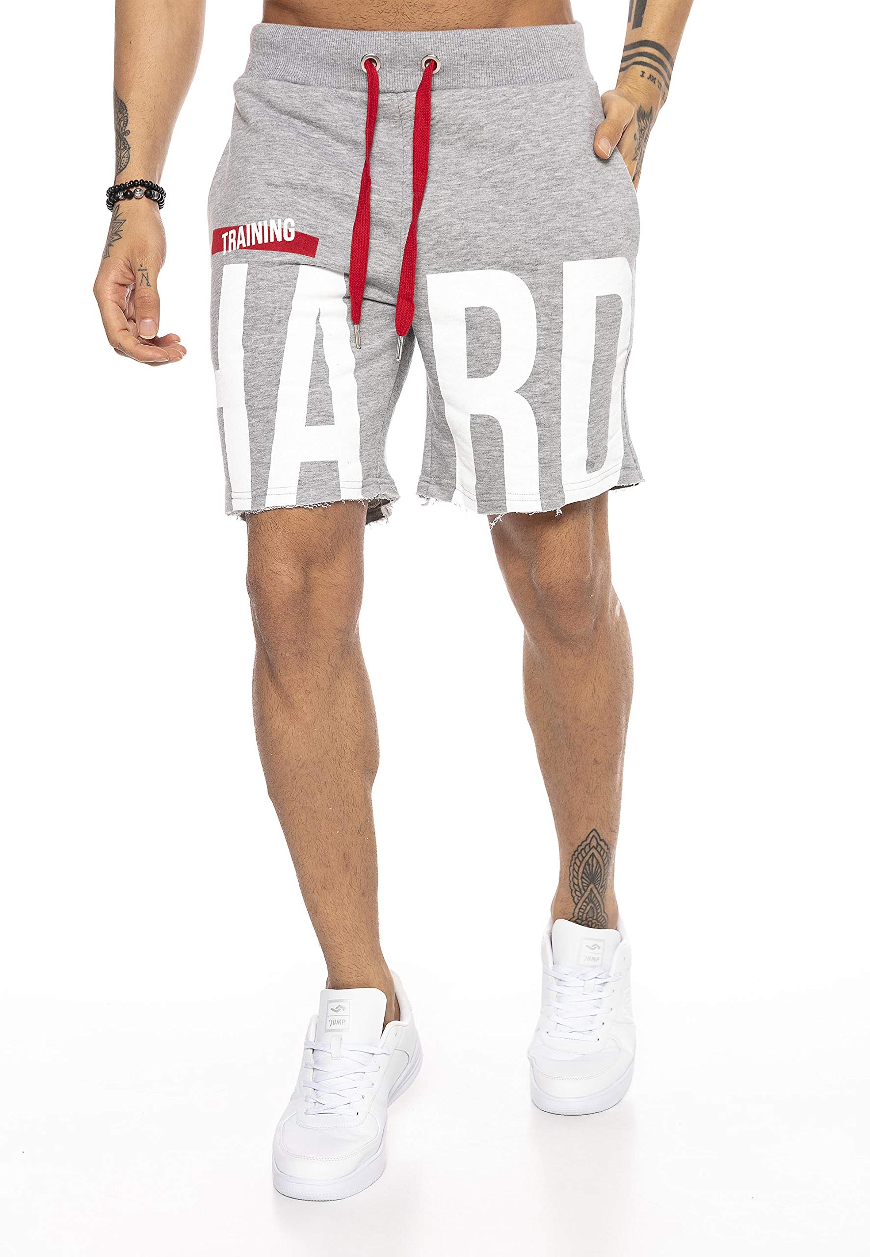RED BRIDGE Pantaloncini Sportivi da Uomo Bermuda con Stampa Casual