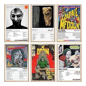 特大⭐︎MF DOOMポスター Amazon.co.jp: LSPDAG MF DOOM ミュージックアルバムポスター MM