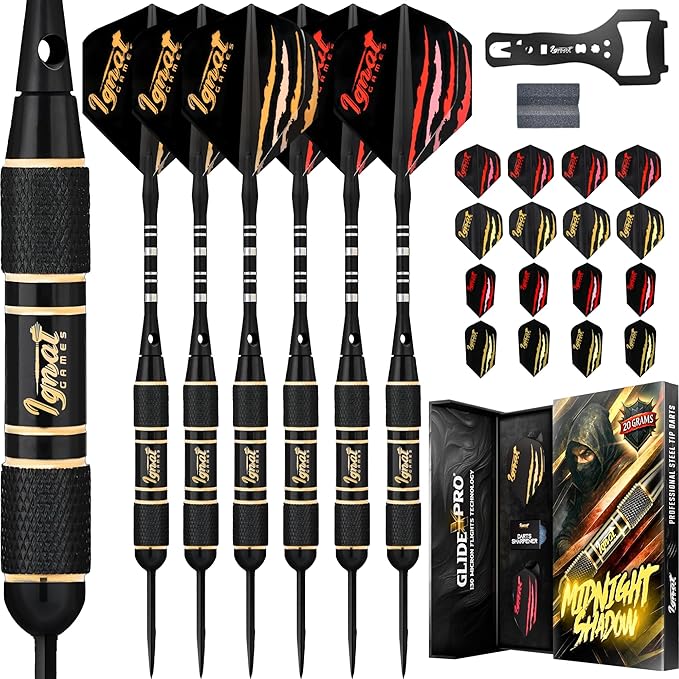 Steel Tip Darts – Crimson - Midnight Shadow