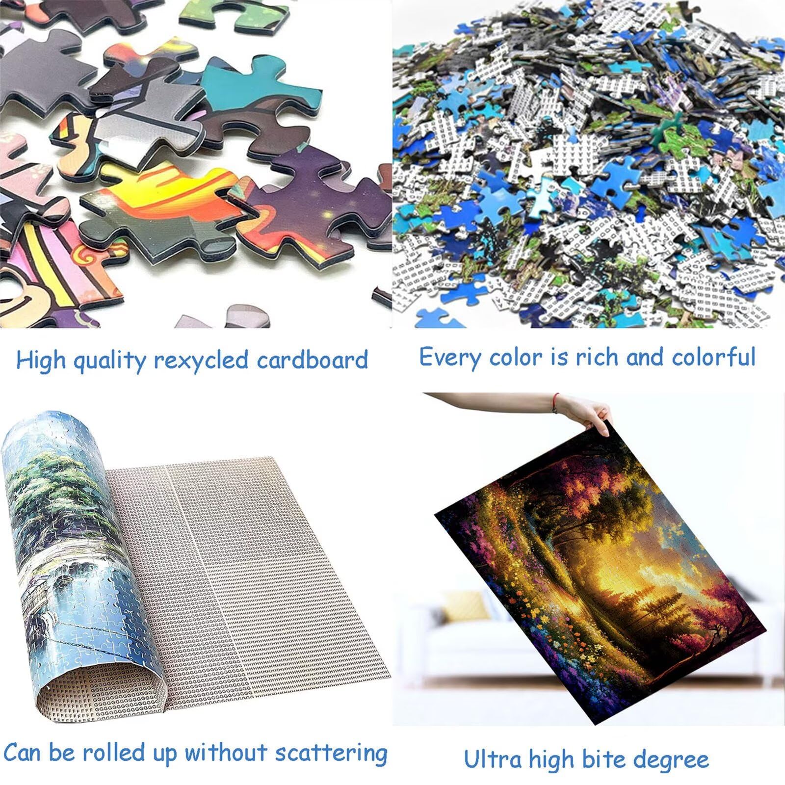 Puzzle 3000 elementów leśnych puzzle dla dorosłych kwiaty 122 x 81 cm Unikalne rzemiosło klasyczne 3D drewniane układanki do rodzinnych gier aktywnych, układanka do samodzielnego wykonania nawet do