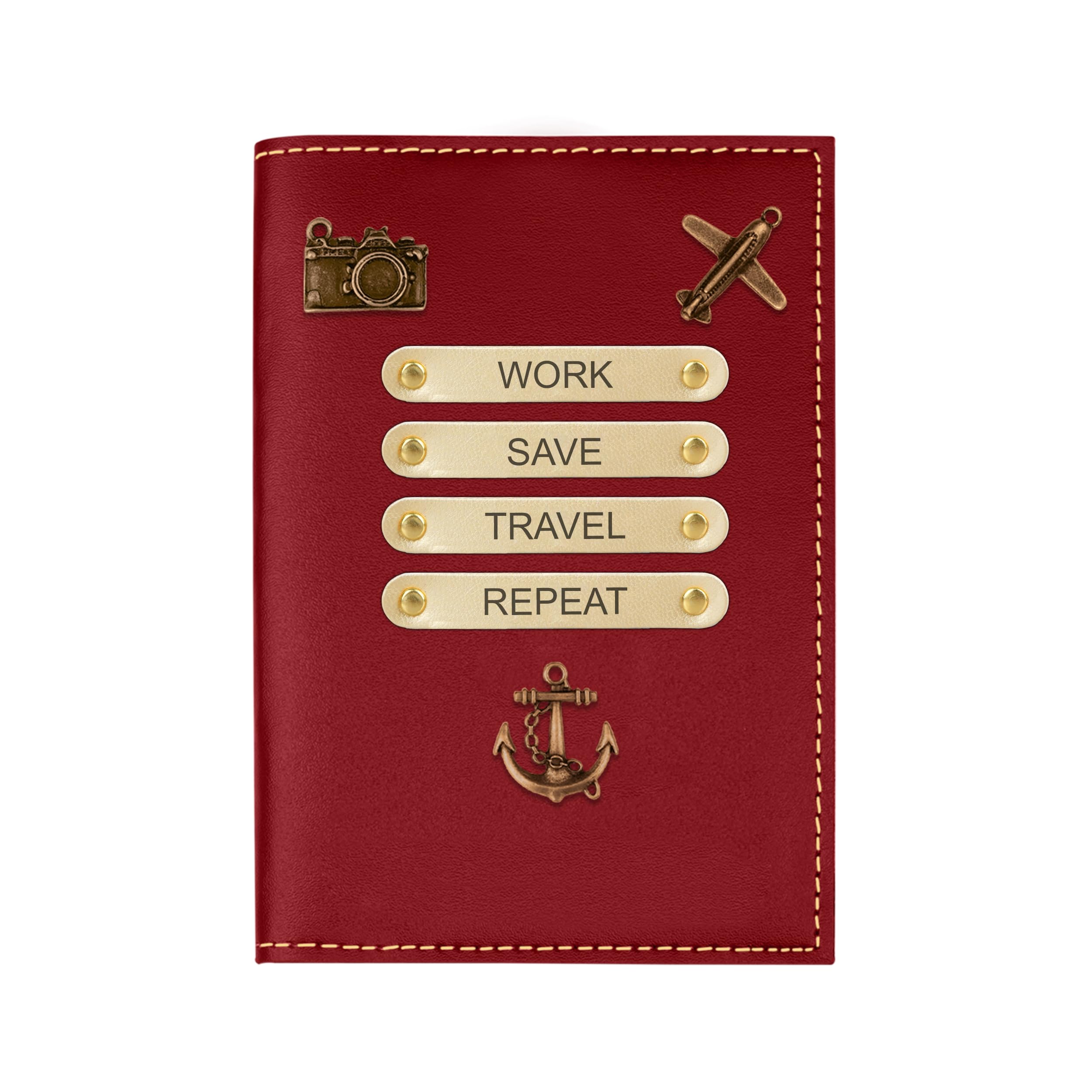 The Wallet Store Leather Passport Cover - Red