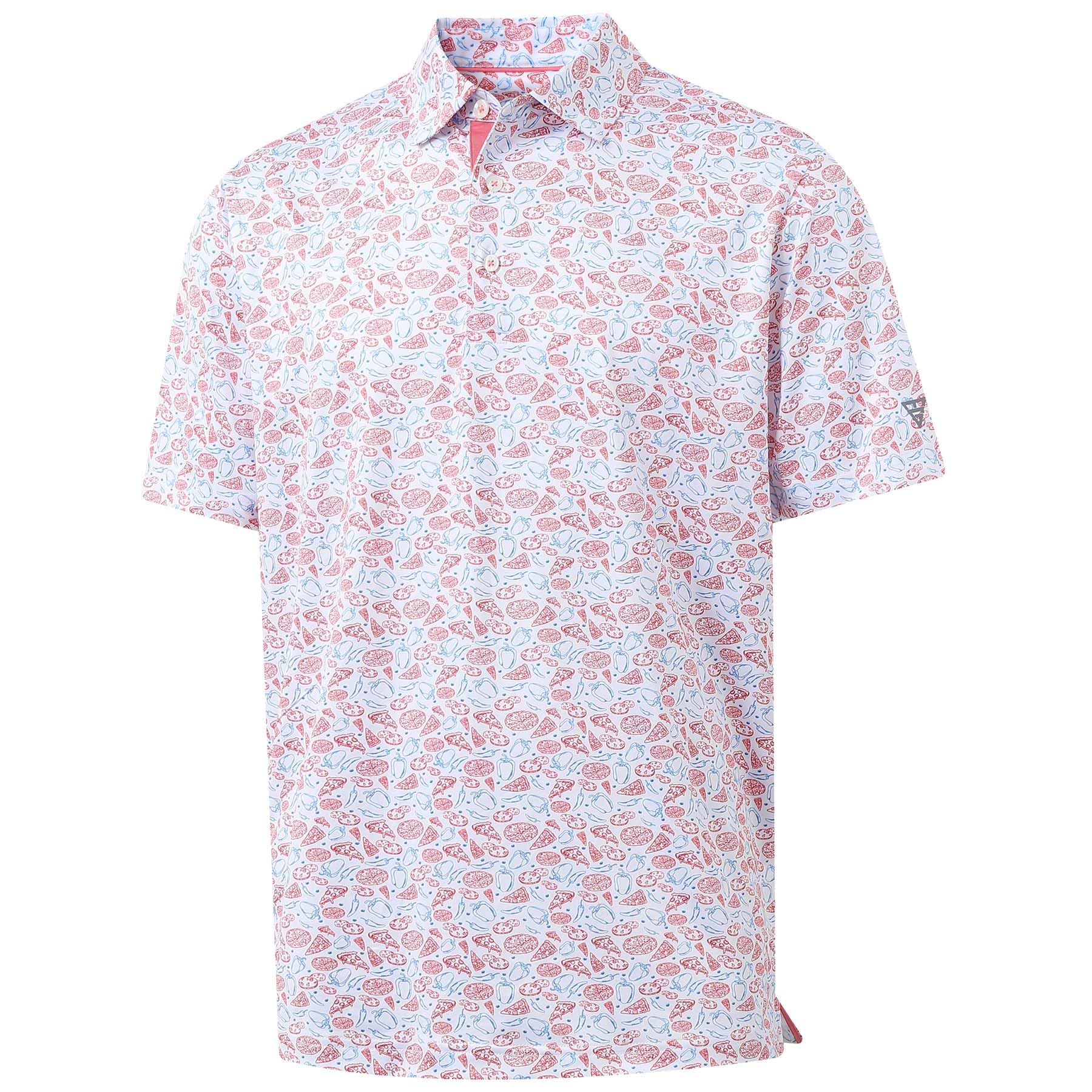 M MAELREG Boys Polo Shirt Short Sleeve Performance Dry Fit Stretch Funny Print Active Casual Collared Golf Shirts for Boy