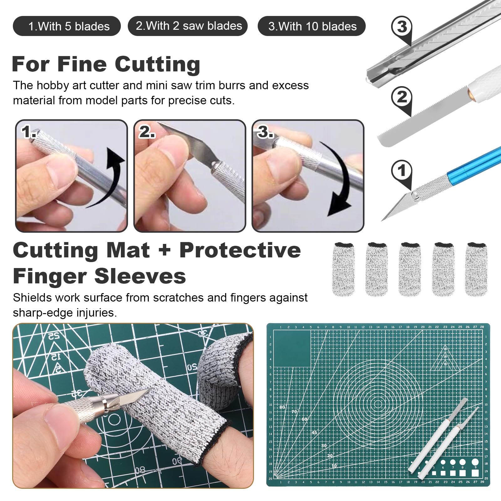Fippy Model Tools Kit - Beginner Hobby Building -5