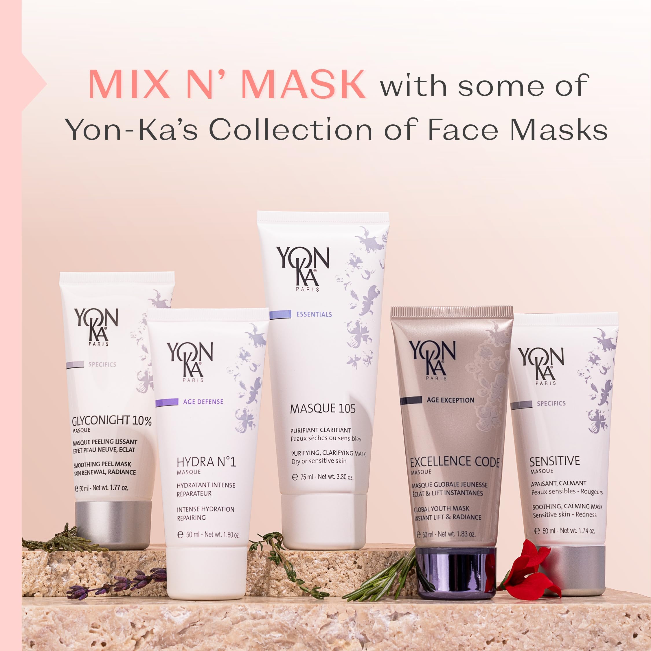 Yonka - Maschera sensibile per maschera unisex, 49,3 g