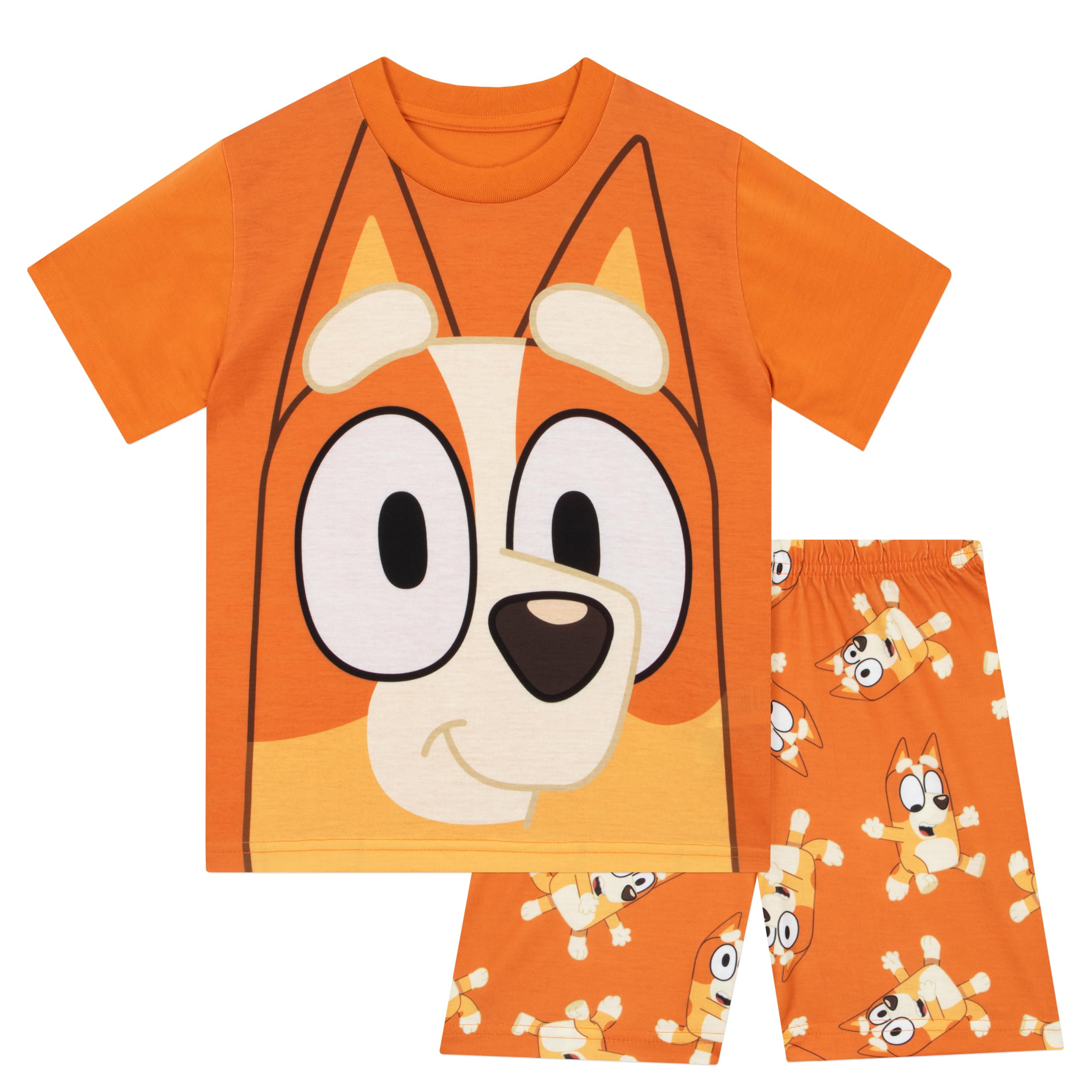 Bluey Pijama Niños | Pack De 2 Pijamas Niños | Pijama Niño Manga Corta Bingo | Edades De 18 Meses hasta 8 Años