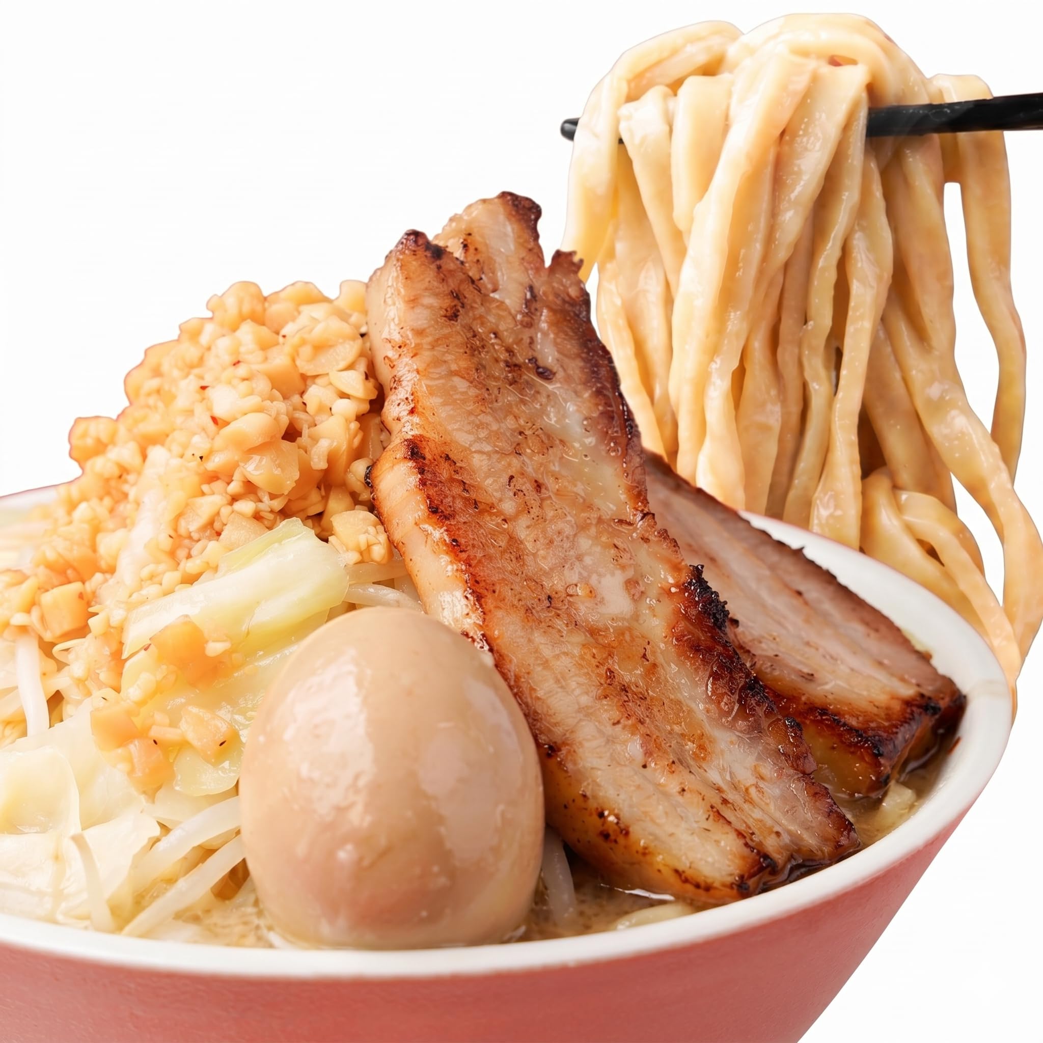 ラーメン太郎④ Amazon.co.jp: 林泉堂｜【冷凍】本格 二郎系ラーメン 4食（超極太麺