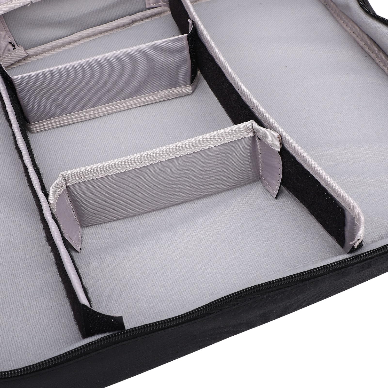 Estuche para Mezclador de Audio con Acolchado de Espuma y Divisores Desmontables para Equipos de Grabación y Equipos de DJ, 15,5 X 33 X 40 Cm, Poliéster Duradero