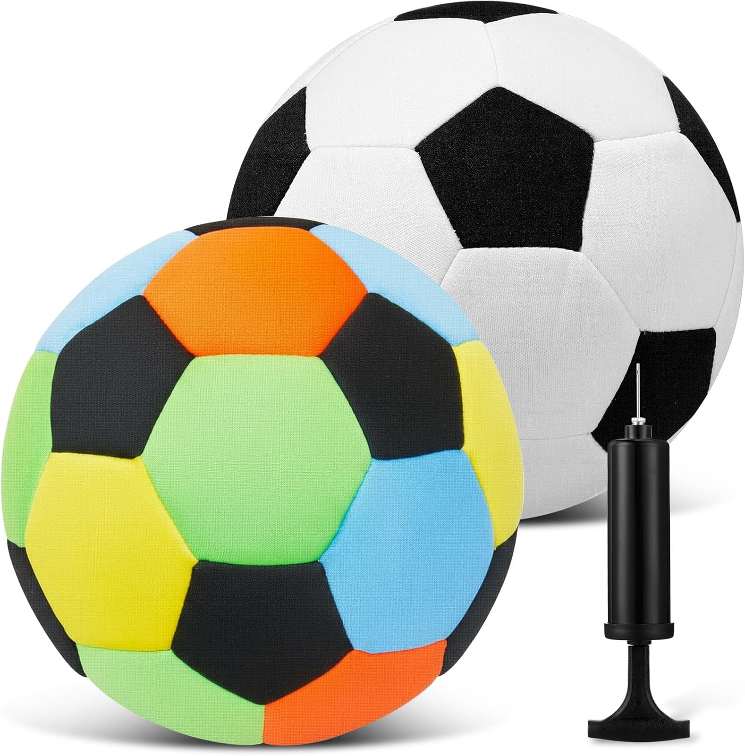 Soulchen Paquete de 2 pelotas de fútbol para casa, seguras para interiores, tamaño 4, para niños, regalo deportivo creado para niños a partir de 3