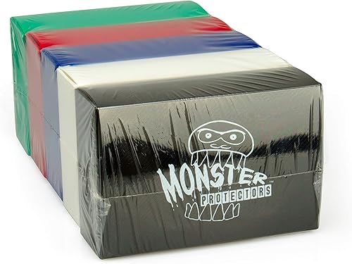 Miniatura 8 de Monster Caja de almacenamiento magnética de doble cubierta, 5 unidades con 2 fundas extraíbles para cubierta, cada una con capacidad para 150 TCG,