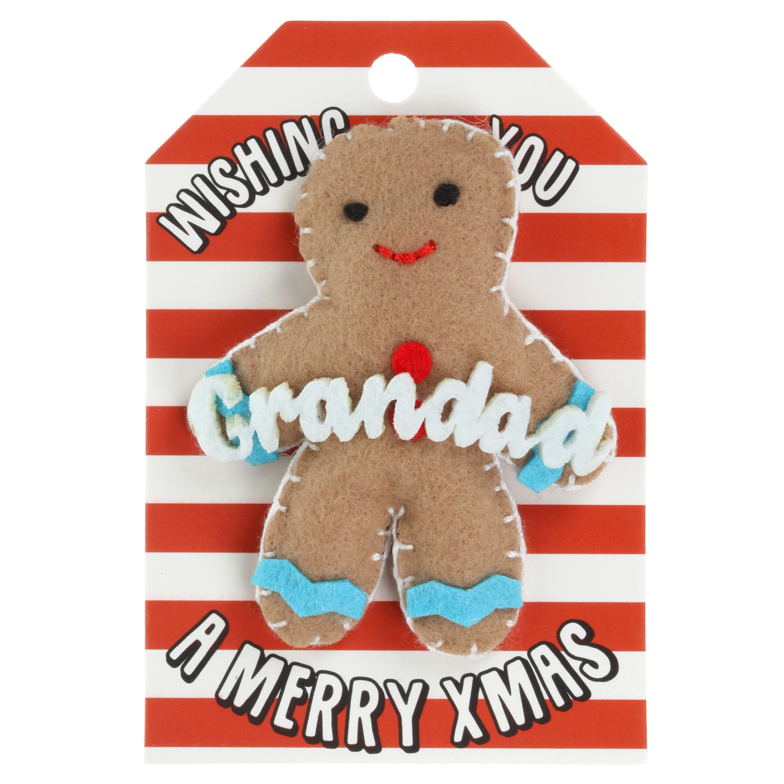 Grandad Gingerbread Man Christmas Tree Bauble Decoration Hanging Gift