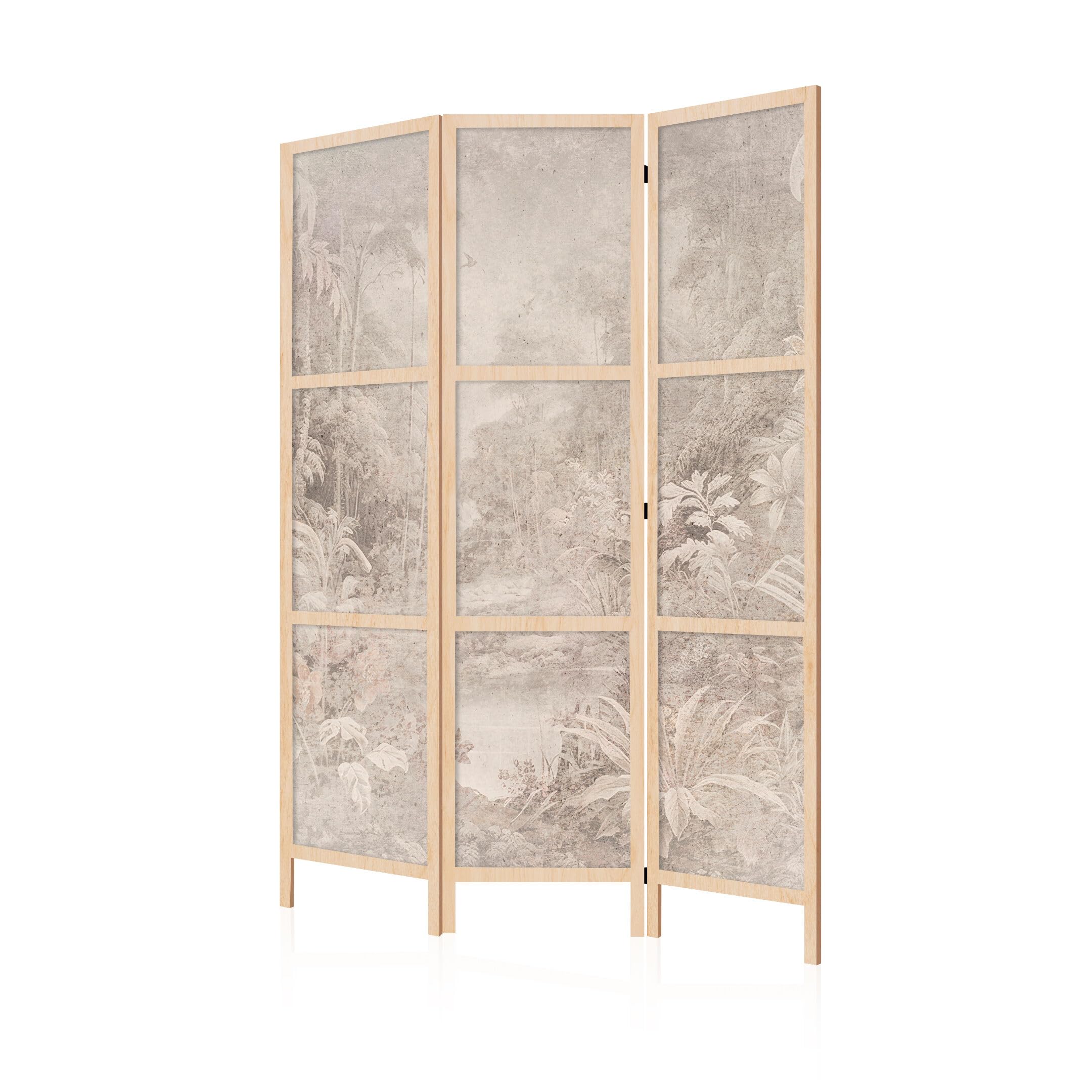 Separe Divisorio Interno Monofacciale - Paravento da Interno 3 Pannelli Divisorio per Ambienti - Divisori per Interni con Motivo Classico - 135x172 cm