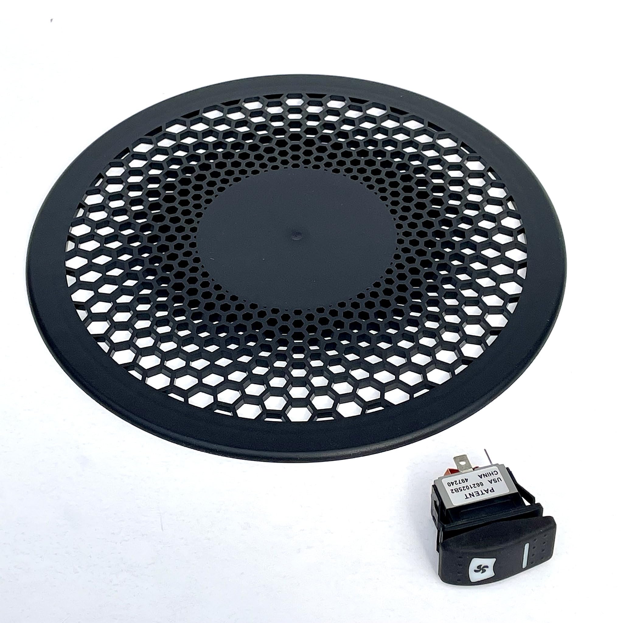 ICC Low Profile Van Roof Vent - Ventilación motorizada para Van Bus Car Horse Dog Van Van Versión Negra