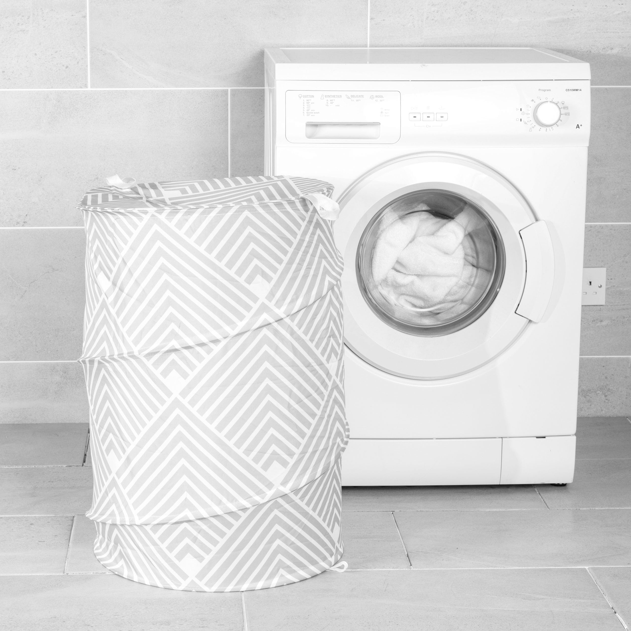 Panier à linge pliable, panier à linge d'une capacité de 90 L avec poignée, boîte à Panier à linge pliable, panier à linge d'une capacité de 90 L avec poignée, boîte à