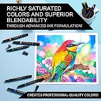 Vista 3 de Prismacolor Premier - Marcadores artísticos de doble punta, cincel y puntas finas, colores surtidos, juego de 72 pulgadas, suministros de arte