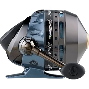 ProFISHiency Sniper High Speed Spincast Reel | Pre-Spooled w/100 Yards 10lb Monofilament Line | 6:5:1 Gear Ratio | Heavy-Duty Aluminum Cone, All-Metal Gears | Fastest spincast Reel in the World