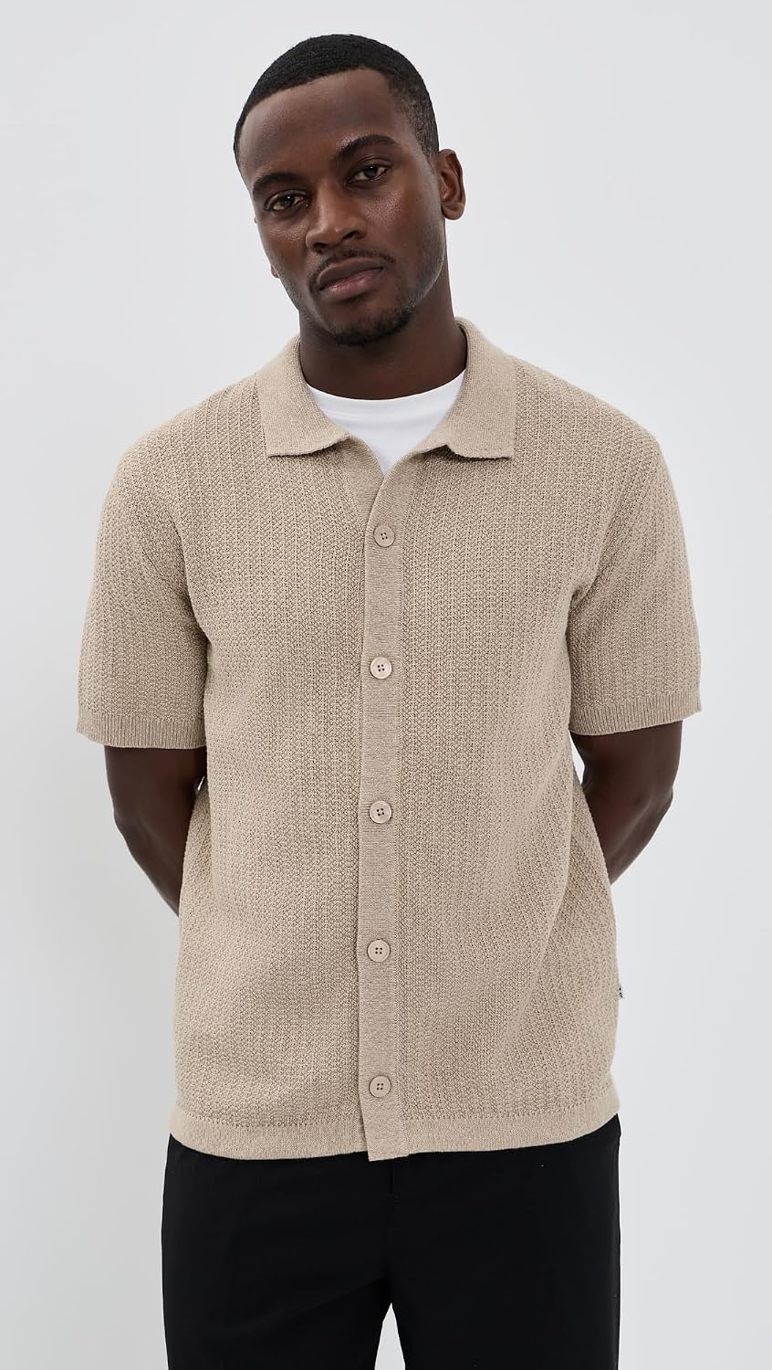 NN07 Men's Ares Button Up Sweater
