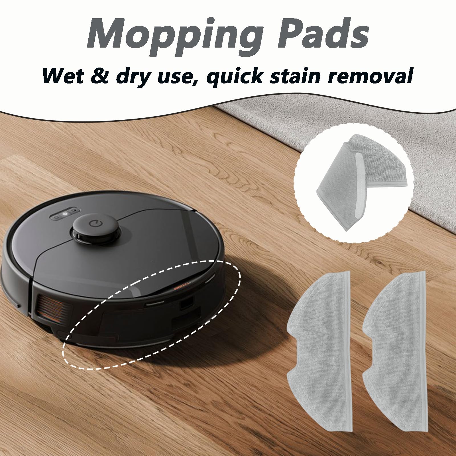 Compatibile con parti di ricambio per aspirapolvere robot Eufy X8 Pro SES - rullo principale, spazzola laterale, filtro Hepa, tampone per mocio, panno per mocio, sacchetto della polvere, accessori