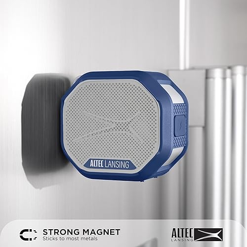 Miniatura 3 de Altec Lansing HYDRATREK - Altavoz Bluetooth magnético, impermeable IP67, altavoz portátil, emparejamiento inalámbrico verdadero, carga rápida USB-C,