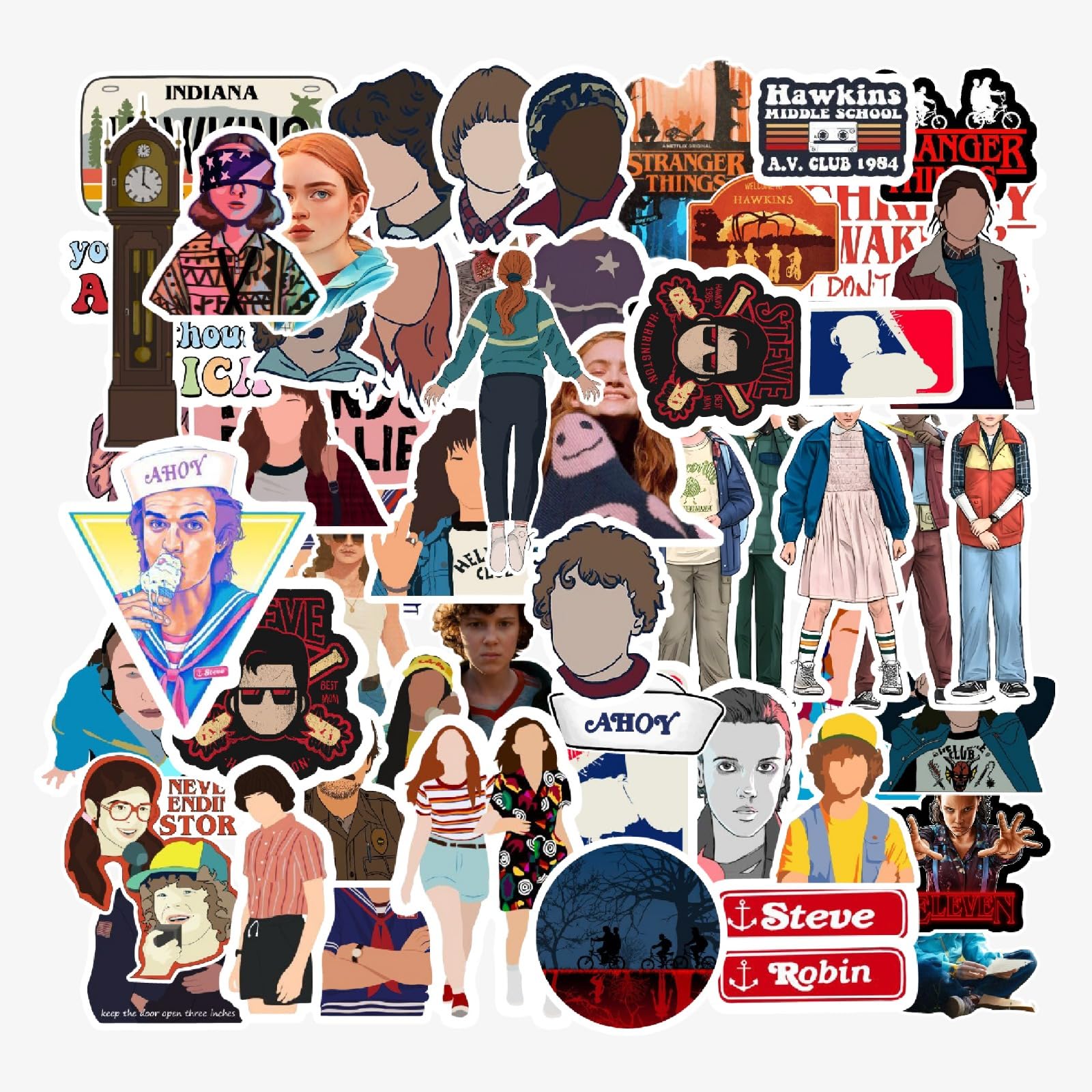 Stickers for Journal Laptop Mobile Scrapbooking Stickers 80 PCs TV Series