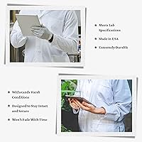 Vista 6 de ButtonMode Botones de bata de laboratorio (se adapta a AllHeart, Dickies, higos, manos curativas, Landau Labcoats) con 2 agujeros, juego de 22