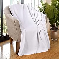 Vista 2 de Superior Metro - Manta de algodón para todas las estaciones, manta tejida para sofá, cama, ropa de cama, casa de campo, artículos esenciales