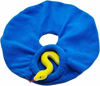 Snake Cozy Donut Hide for Ball Pythons Milk Snakes Corn Snakes Hognose Snake Cozy Hide Hutch Carrier Pouch 12"