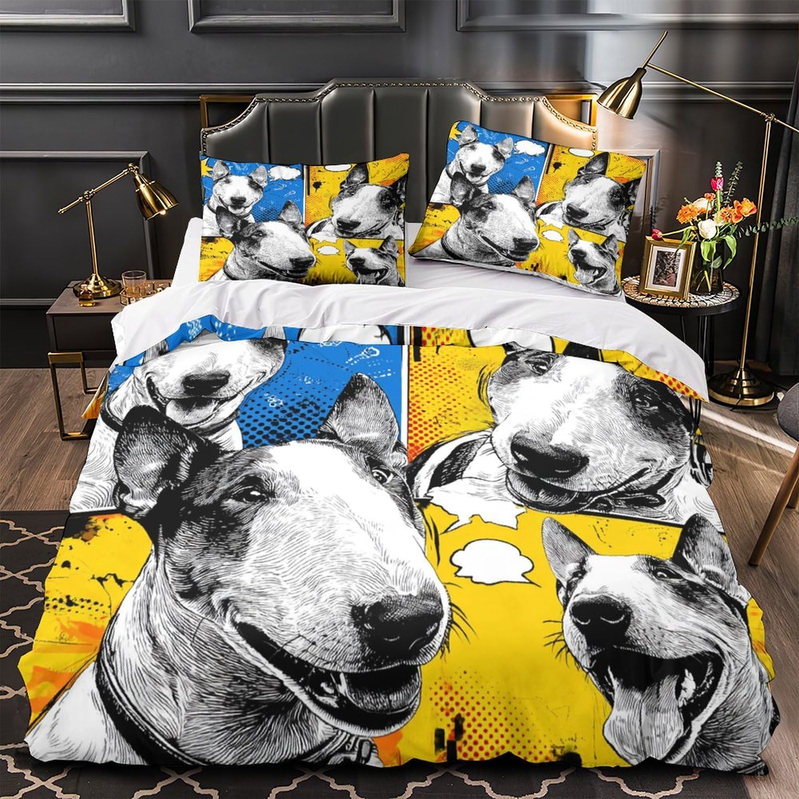 Housse de couette cirque de clowns motif 3D le cadeau idéal pour le lit d'un ado