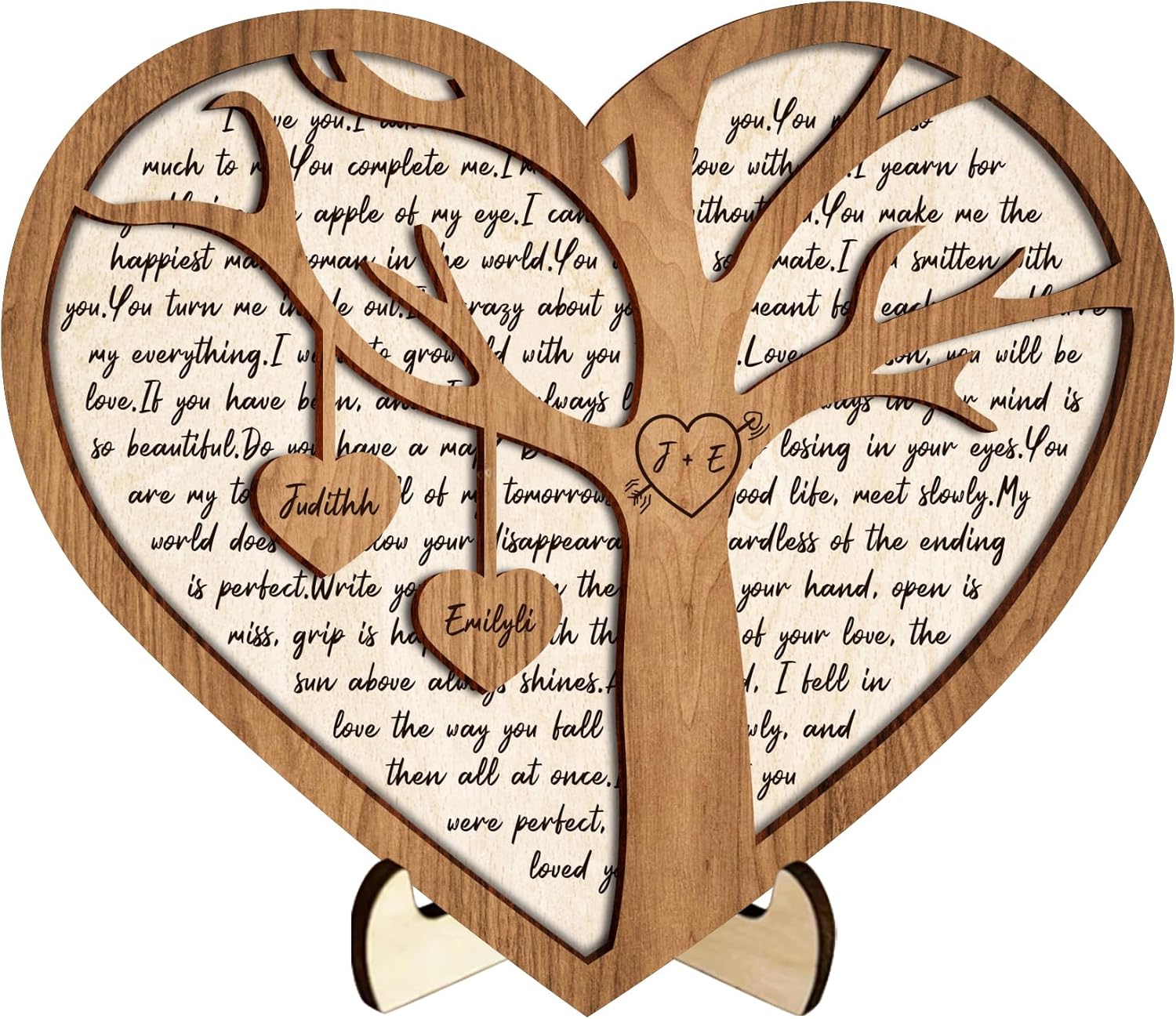 Personalized Photo Wood Slice Custom Couple Wooden Picture Sign Valentines Picture Frame Craft Wood Burned Picture Plaque Wedding Picture Frame Gifts for Anniversary Birthday,Style 4