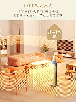 Amazon | TAQISONG セラミックヒーター 1秒速暖 【3in1 暖房・加湿