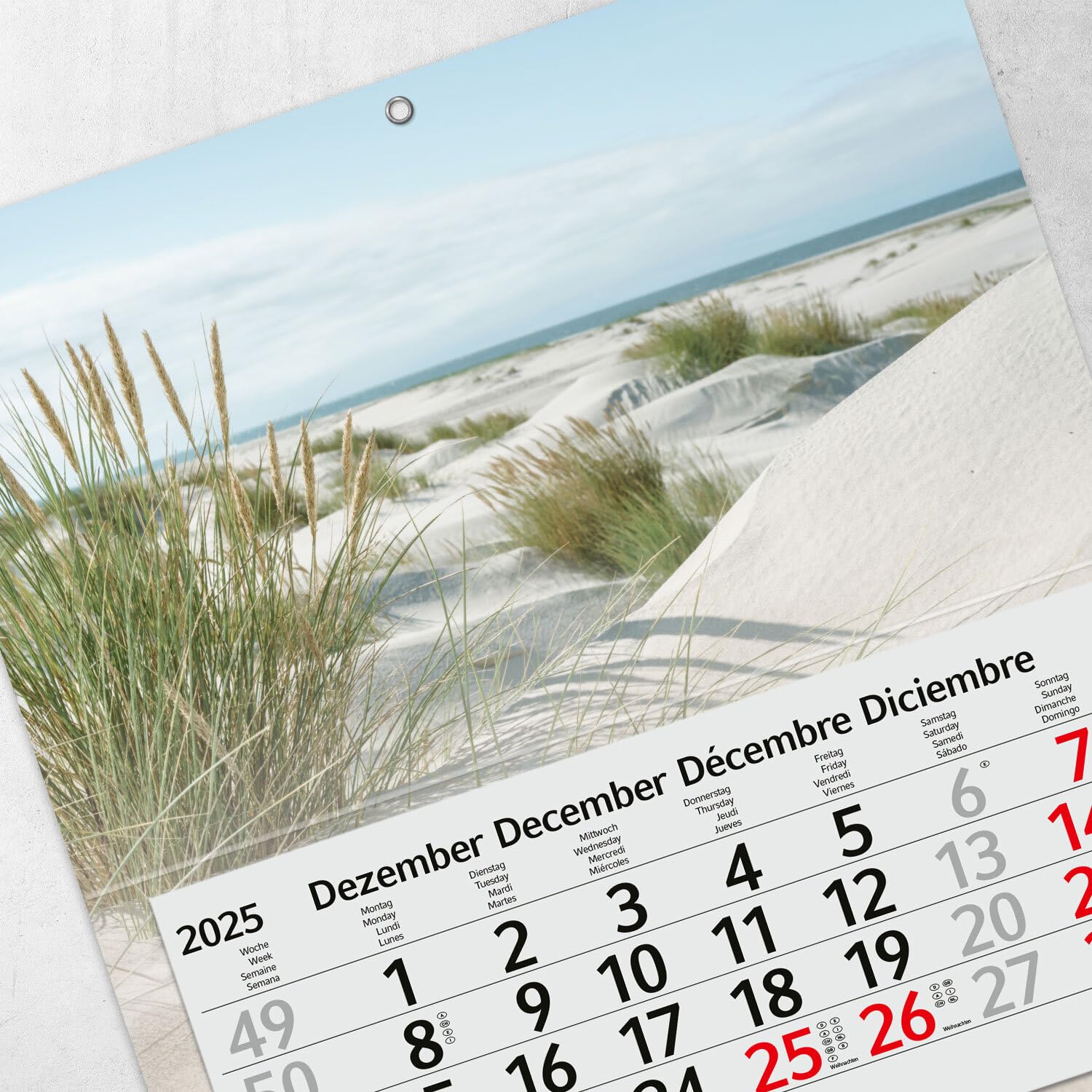 Timr 4-Monatskalender Streifenkalender 2026 - Wandk Produktbild-Vorschau 12