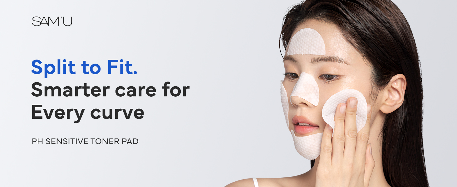 Amazon.com: SAM'U PH Sensitive Toner Pad – Splitable Dual-Textured