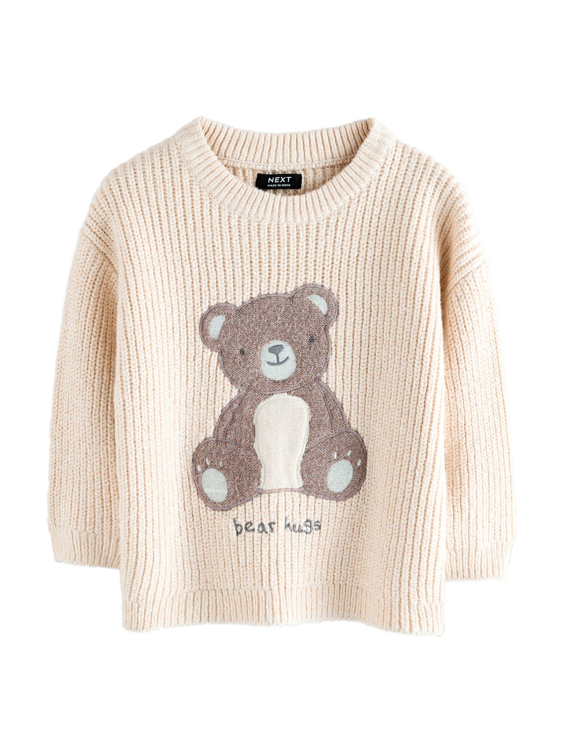 NEXT Bear Knitted Jumper – Cream Bear Knitted Jumper