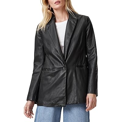 AllSaints Deri Leather Blazer Women