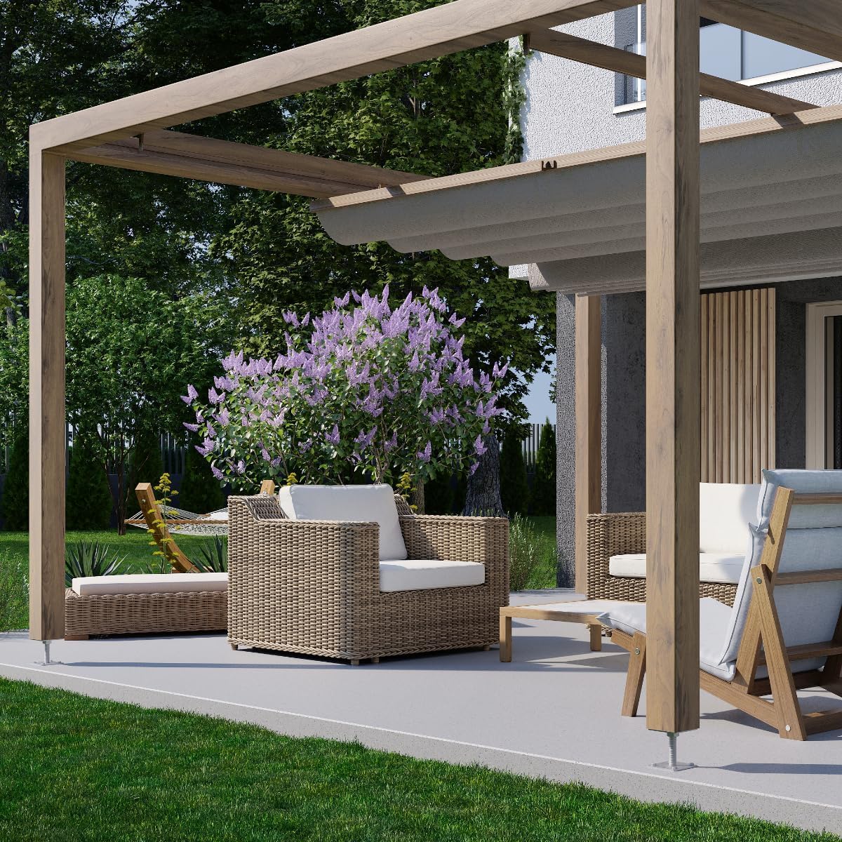 TRIBECCO Soporte vertical para postes ajustable (160 x 160 x 250 / rosca M 24), pie de soporte de altura ajustable, galvanizado, base de hormigón, para atornillar, regulable