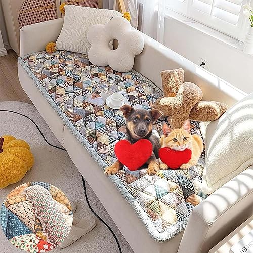 Miniatura 2 de Funda protectora de algodón Garden Chic 2023, funda para sofá de patio (35.4 x 70.9 pulgadas, rosa)