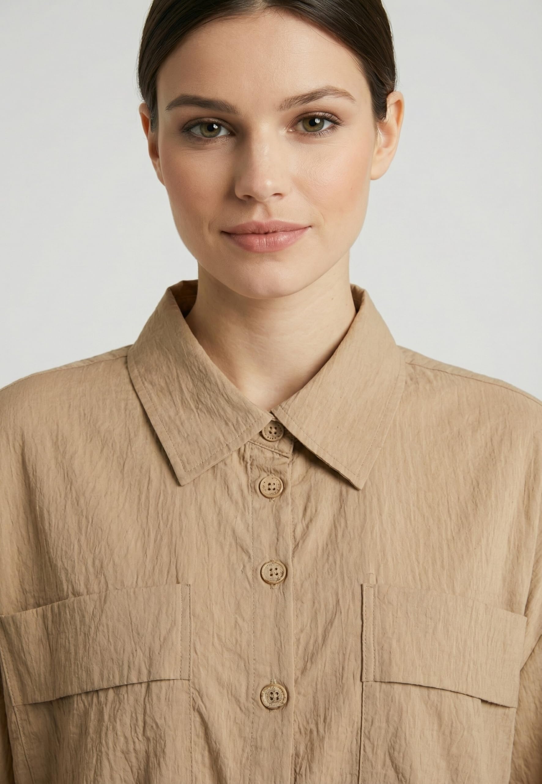 Yes Zee Camicetta G210 E00 0298 Fango, Beige, XS