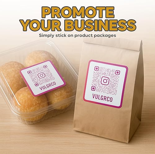 Miniatura 7 de VulgrCo Diseña tus propias calcomanías personalizadas, nombre de texto, imagen, foto, código QR, fabricado en Estados Unidos