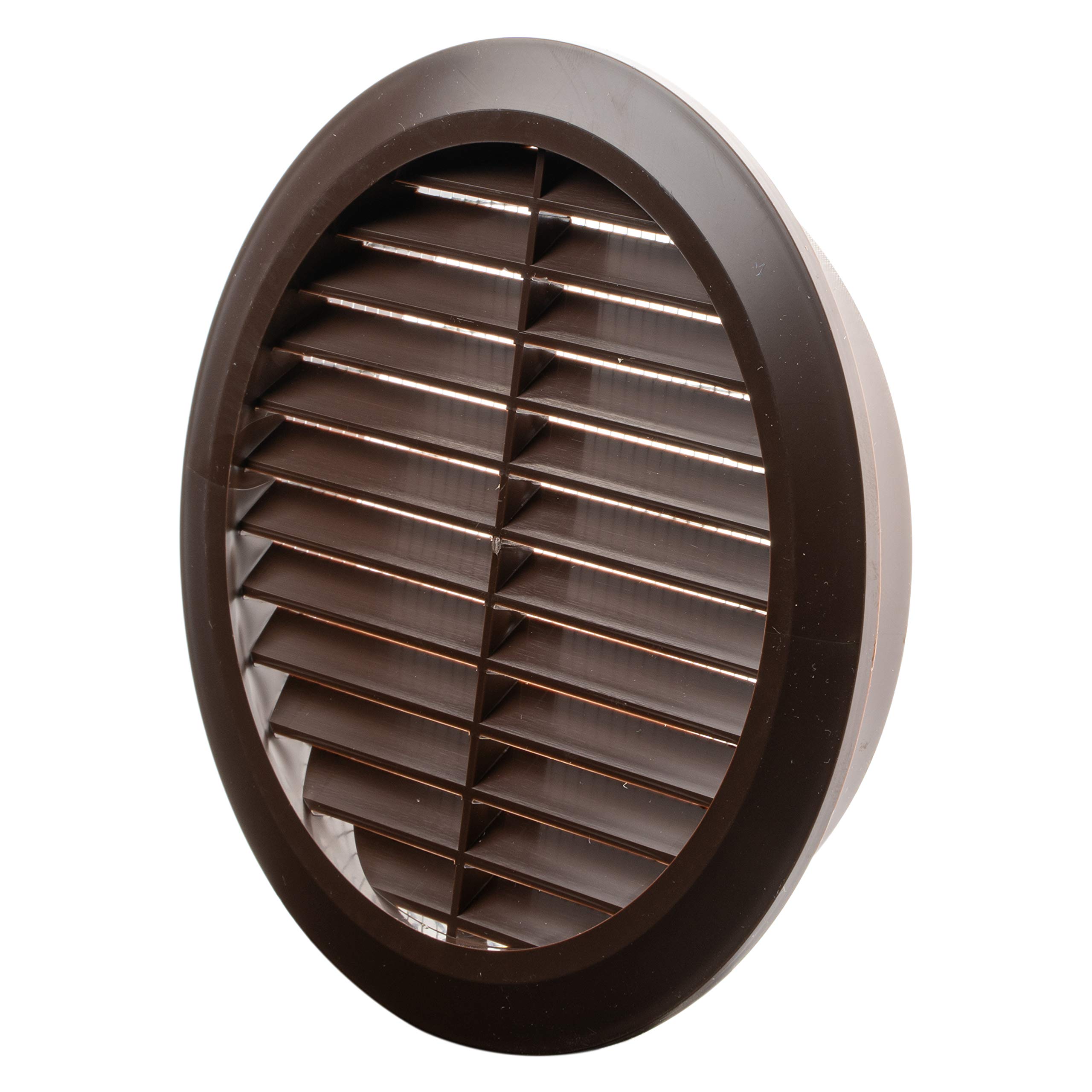 Vent Systems 6'' Inch Brown Plastic Soffit Vent Cover Round Air